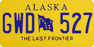 AK license plate GWD527