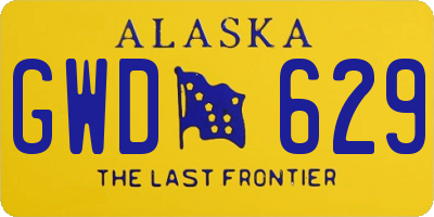 AK license plate GWD629