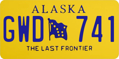 AK license plate GWD741