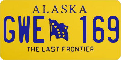 AK license plate GWE169