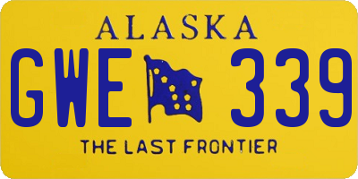 AK license plate GWE339