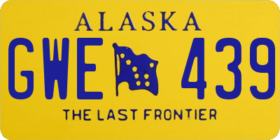 AK license plate GWE439