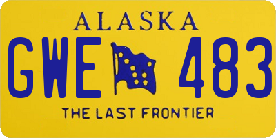 AK license plate GWE483