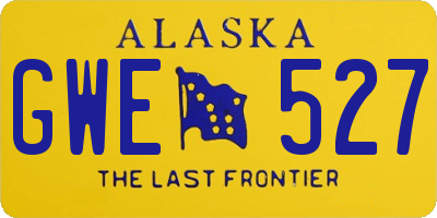 AK license plate GWE527