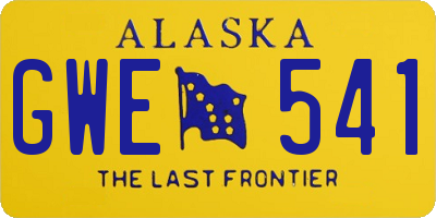 AK license plate GWE541