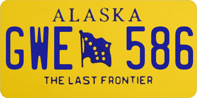AK license plate GWE586