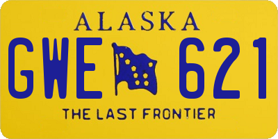 AK license plate GWE621