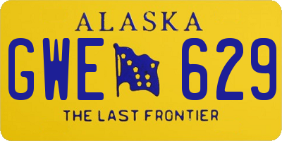 AK license plate GWE629