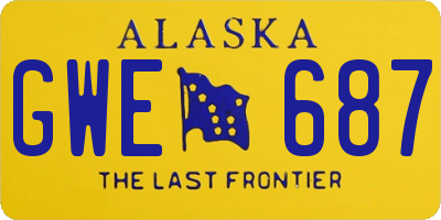 AK license plate GWE687