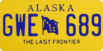 AK license plate GWE689