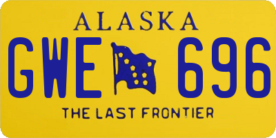 AK license plate GWE696