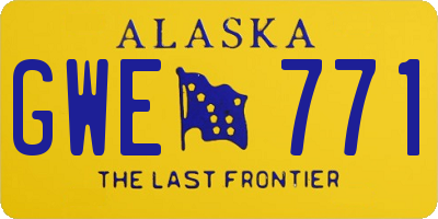 AK license plate GWE771