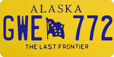 AK license plate GWE772