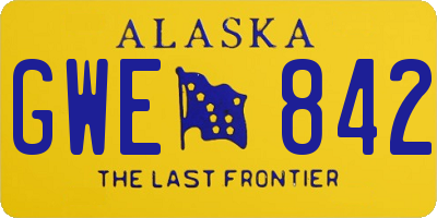 AK license plate GWE842