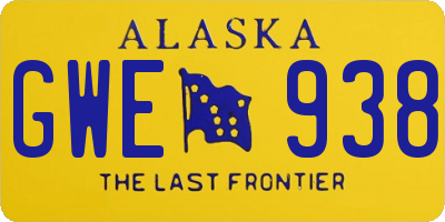 AK license plate GWE938