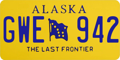 AK license plate GWE942