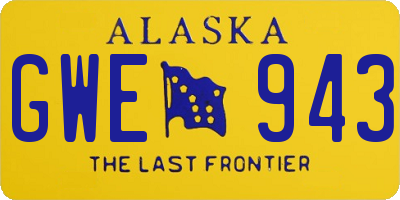 AK license plate GWE943