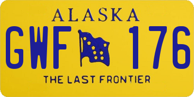 AK license plate GWF176