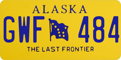 AK license plate GWF484