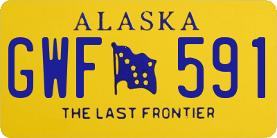 AK license plate GWF591