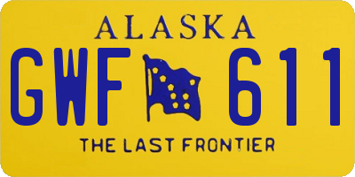 AK license plate GWF611