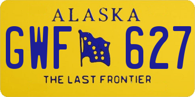 AK license plate GWF627