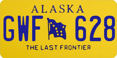 AK license plate GWF628