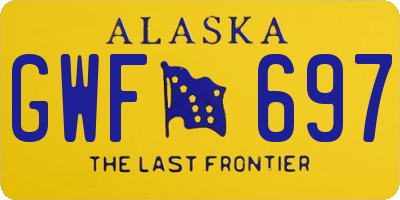 AK license plate GWF697