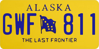 AK license plate GWF811