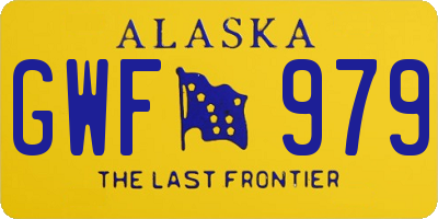 AK license plate GWF979