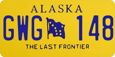 AK license plate GWG148