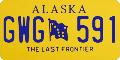 AK license plate GWG591