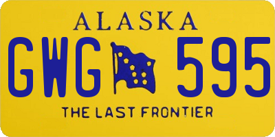 AK license plate GWG595