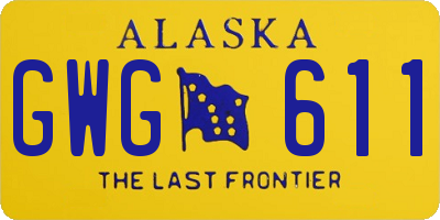 AK license plate GWG611