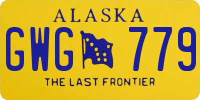 AK license plate GWG779