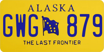 AK license plate GWG879