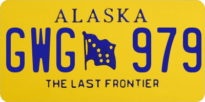 AK license plate GWG979