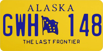 AK license plate GWH148