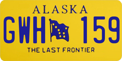 AK license plate GWH159