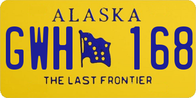 AK license plate GWH168