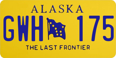 AK license plate GWH175