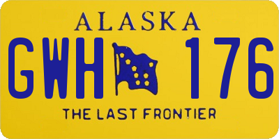 AK license plate GWH176