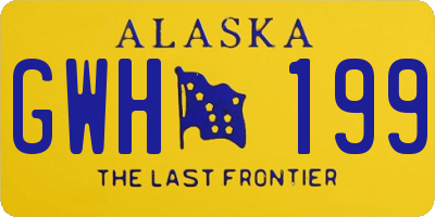 AK license plate GWH199