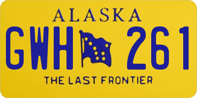 AK license plate GWH261