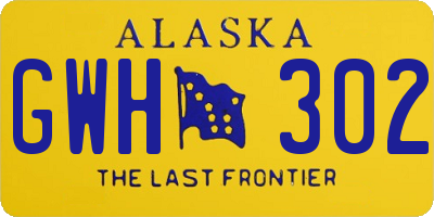 AK license plate GWH302