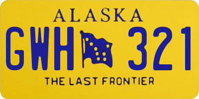 AK license plate GWH321