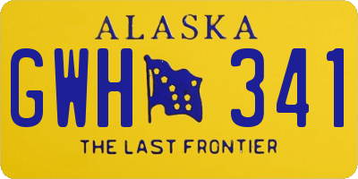 AK license plate GWH341