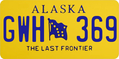 AK license plate GWH369