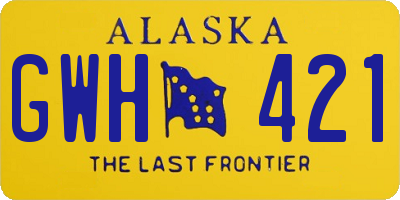 AK license plate GWH421