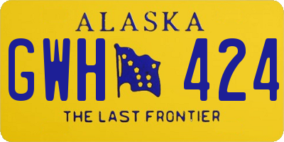AK license plate GWH424